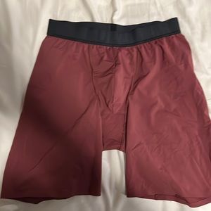 Lululemon large 7in underwear. Like new. Only worn once. Maroon.
